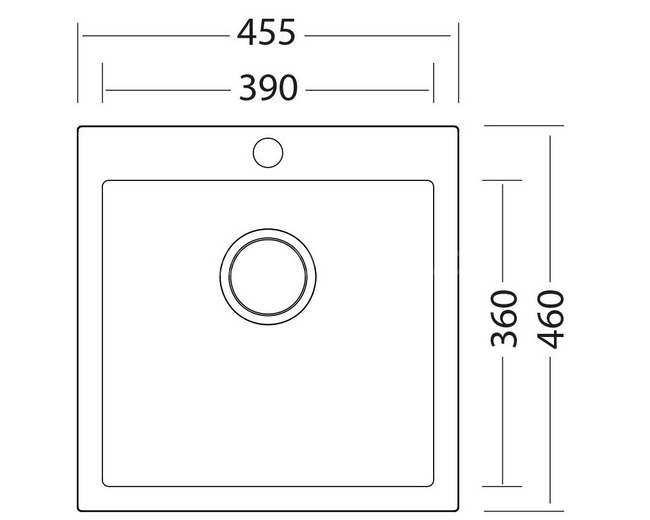 SINKS VIVA 455 Granblack - Image 2
