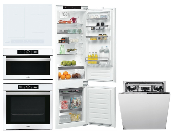 SET WHIRLPOOL AKZM 8480 WH + AMW 730 WH + WL S5360 BF/W + WIP 4O33N PLE S + ART 9811 SF2