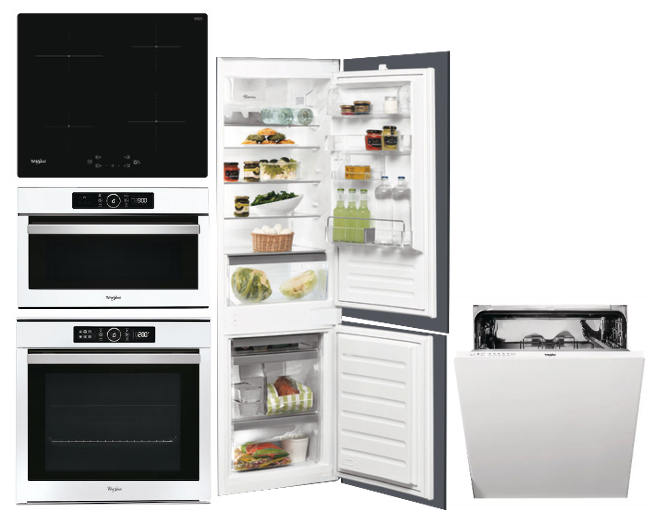 SET WHIRLPOOL AKZM 8480 WH + AMW 730 WH + WS Q7360 NE + WI 3010 + ART 66112