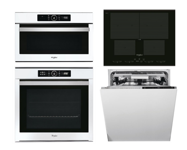 SET WHIRLPOOL AKZM 8480 WH + AMW 730 WH + SMO 654 OF/BT/IXL + WIP 4O33N PLE S