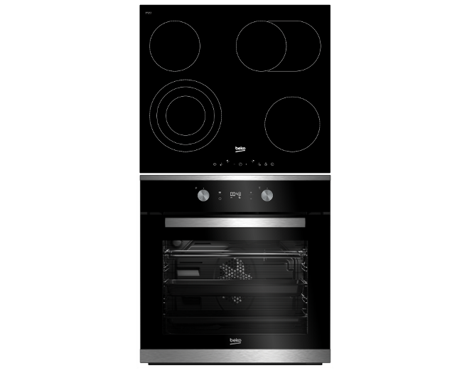 Set Beko BIM25301XCS + HIC64404T