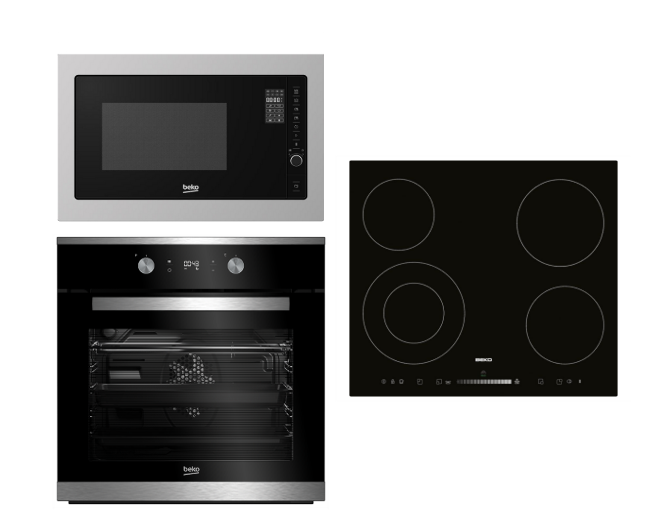 Set Beko BIM25301XCS + HIC64502T + MGB25332BG