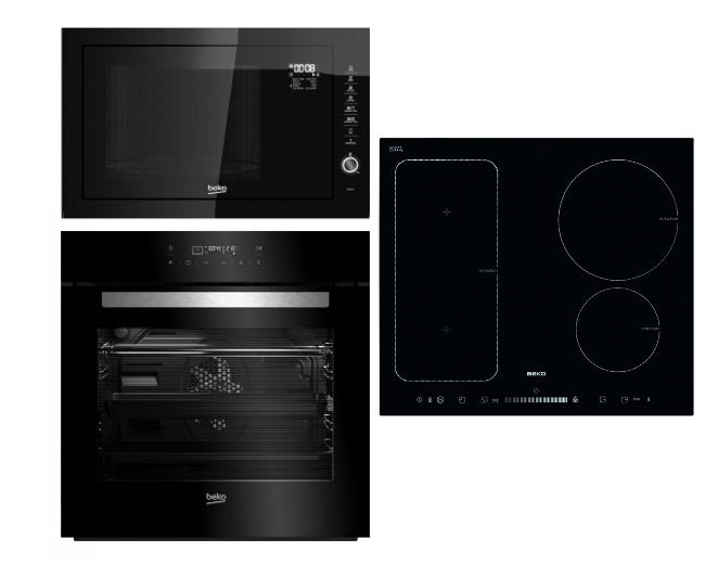 Set Beko BIR 14400 BGCS + HII 64500 FHT + MGB 25333 BG