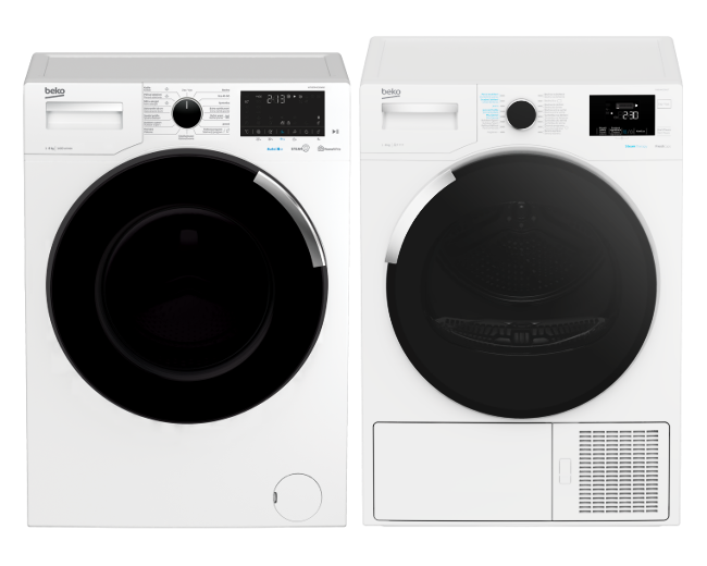 Set Beko WTV8744CSXW0 + DH8544CSRXST