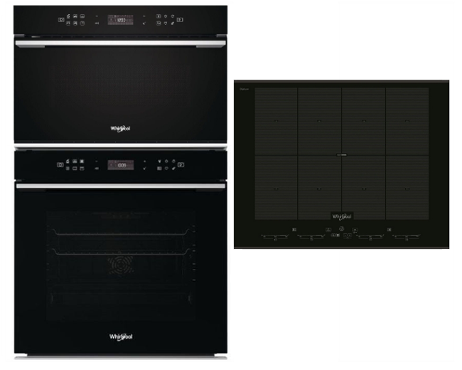 SET WHIRLPOOL W Collection W7 OS4 4S1 P BL + W7 MD440 NB + SMO 658C/BT/IXL