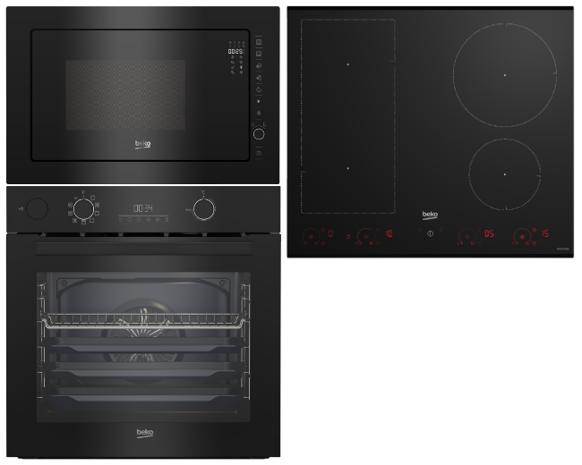 Set Beko BBISM 14300BPE + BMGB25333BG + HII64822UFT