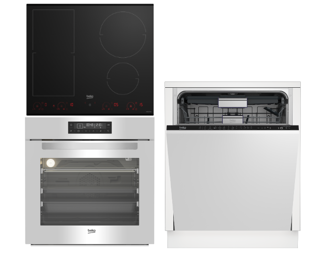 Set Beko BIR 14400 WGCS + HII 64800 FHT + DIN 28422