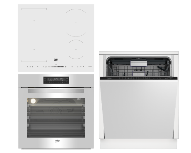 Set Beko BIR 14400 WGCS +HII 64500 FHTW + DIN 28422