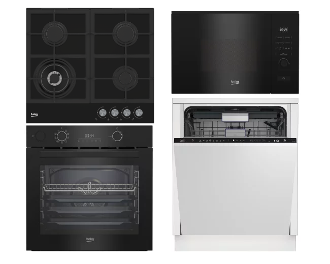 Set BEKO BBISM14300BPE + BMGB20212B + HILW 64225S + BDIN38524Q