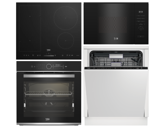 SET BEKO BBIM13400XCS + BMGB 20212B + HII 64500UFT + BDIN38524Q