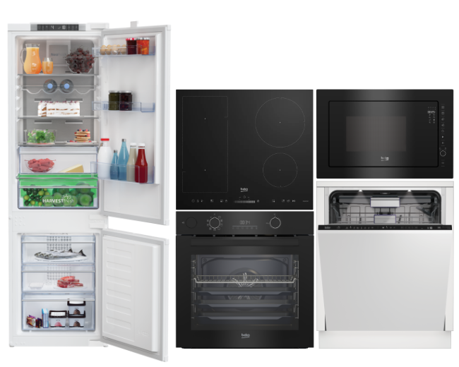Set Beko BBISM 14300BPE + BMGB25333BG + HII 64500UFT + BDIN38531D + BCNA275E4SN