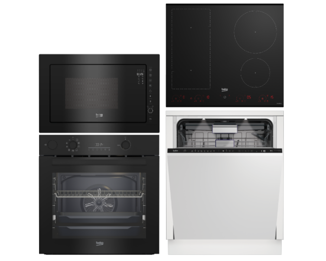 Set Beko BBIS17300BPSE + BMCB25433BG + HII 64822UFT + BDIN38531D